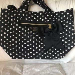 Betsey Johnson Polka Dot Quilted Purse